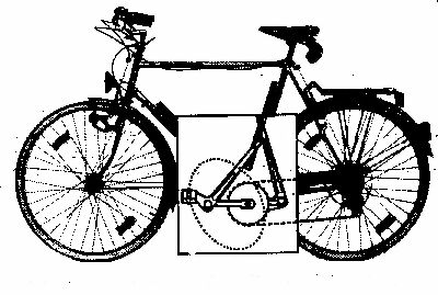 Fahrrad mit Z-Traktion